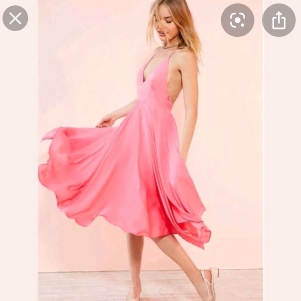 Pink flowy dress